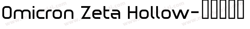 Omicron Zeta Hollow字体转换